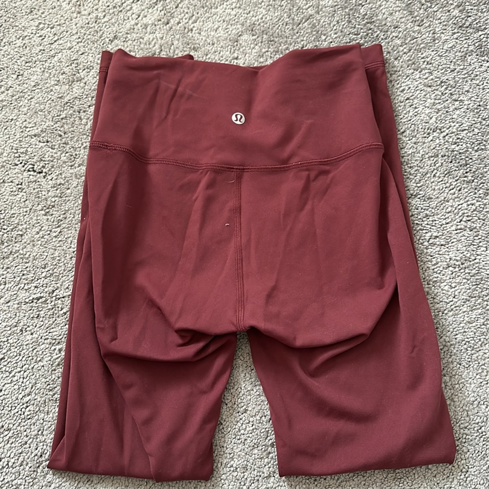 MAROON ALIGN LEGGING SIZE 4